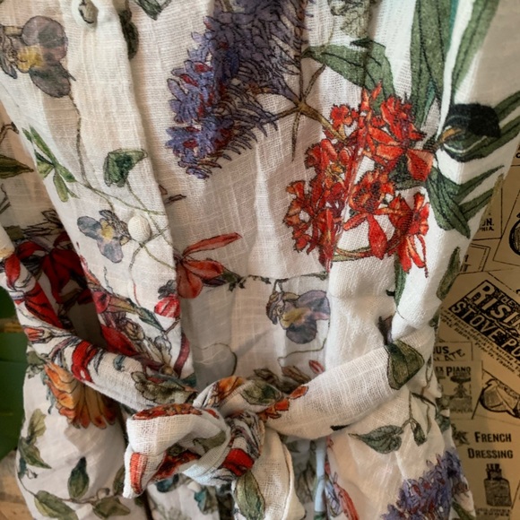 Zara off shoulder floral dress SZ small - Picture 7 of 10